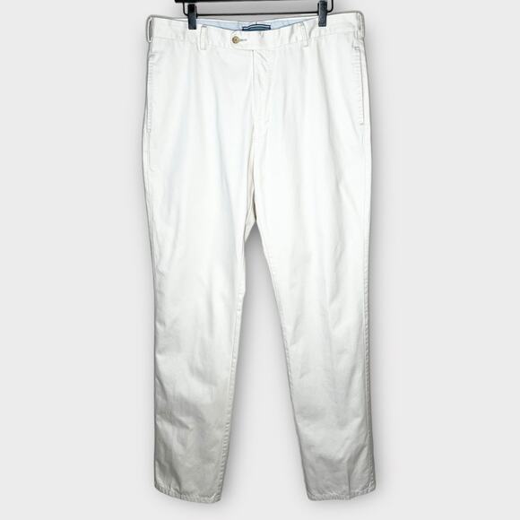 PETER MILLAR Pants Chino Pima Cotton Mc00b84 Beige Stone Size 36 x 35.5 - Picture 2 of 6